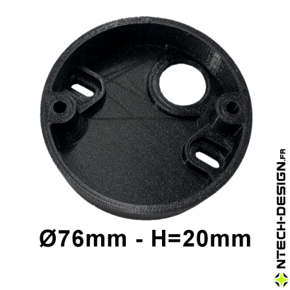 Support renforcé applique murale / luminaire / lanterne INSPEKTOR (Ø76mm - H 20mm)